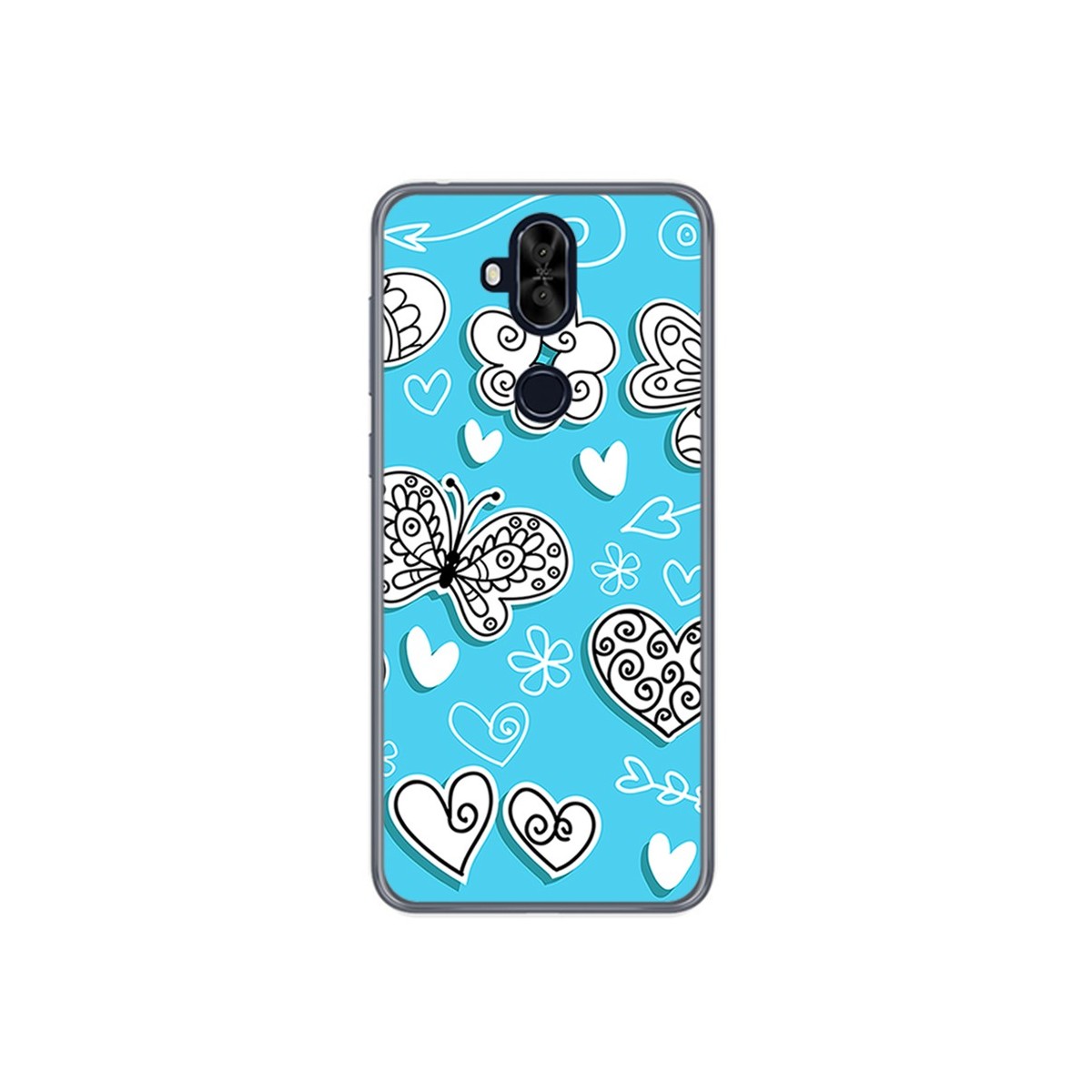 Funda Gel Tpu para Asus Zenfone 5 Lite Zc600Kl Diseño Mariposas Dibujos