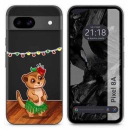 Funda Silicona Transparente para Google Pixel 8a 5G diseño Suricata Dibujos