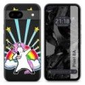 Funda Silicona Transparente para Google Pixel 8a 5G diseño Unicornio Dibujos