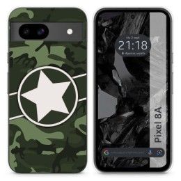 Funda Silicona para Google Pixel 8a 5G diseño Camuflaje 01 Dibujos