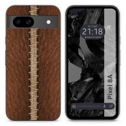 Funda Silicona para Google Pixel 8a 5G diseño Cuero 01 Dibujos