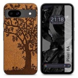 Funda Silicona para Google Pixel 8a 5G diseño Cuero 03 Dibujos