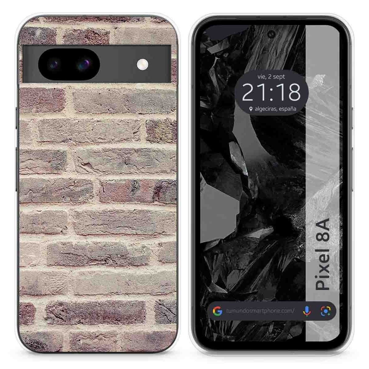 Funda Silicona para Google Pixel 8a 5G diseño Ladrillo 01 Dibujos