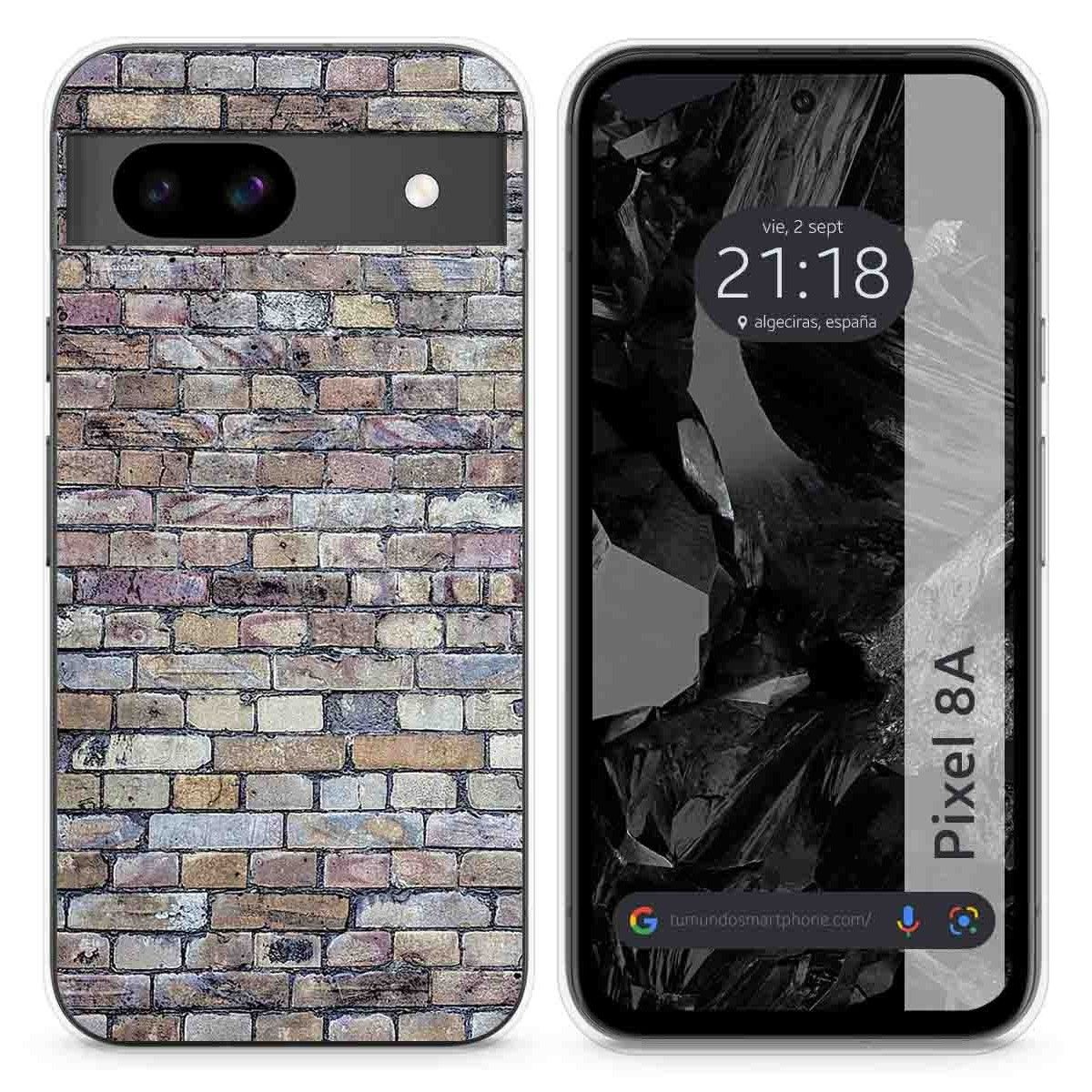 Funda Silicona para Google Pixel 8a 5G diseño Ladrillo 02 Dibujos