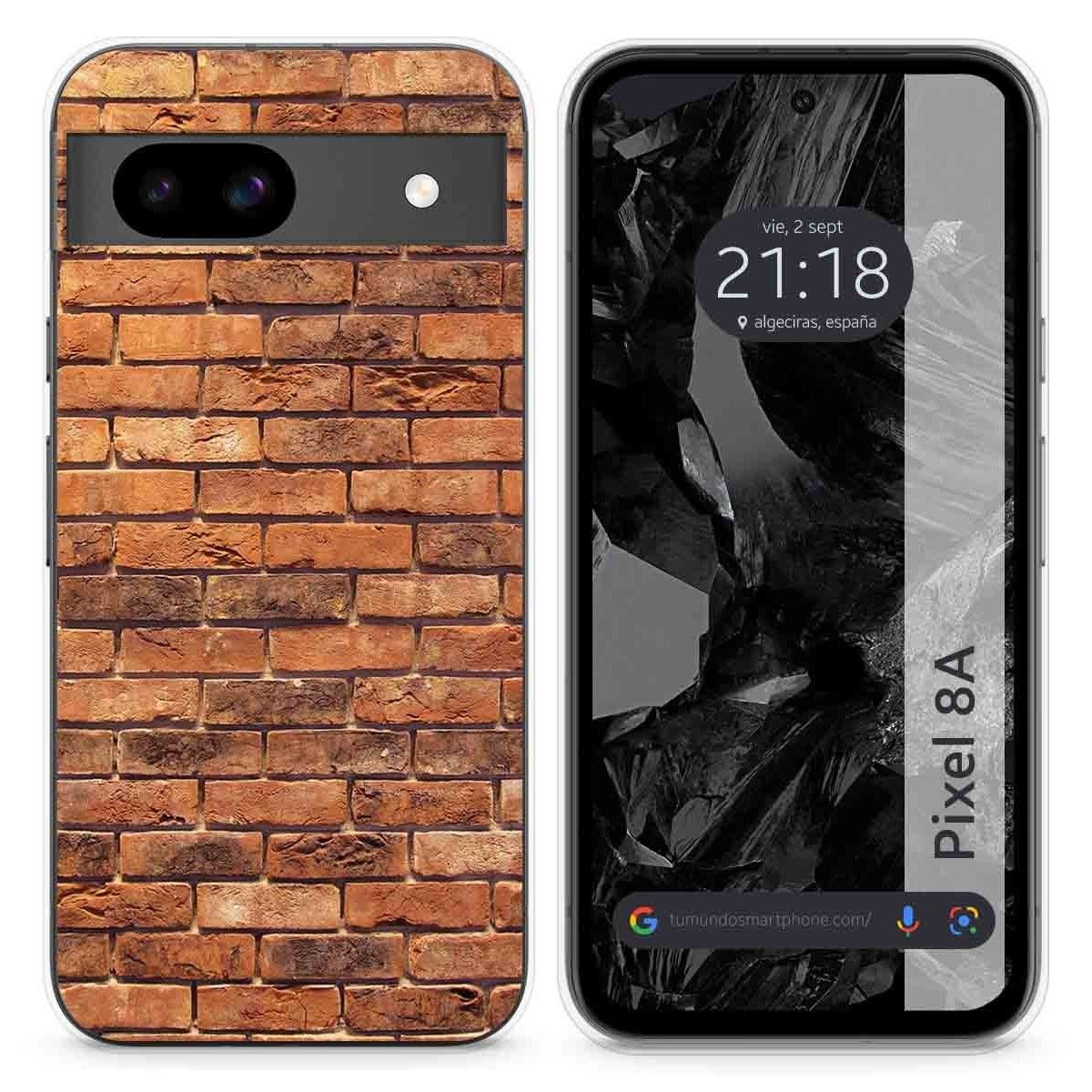 Funda Silicona para Google Pixel 8a 5G diseño Ladrillo 04 Dibujos