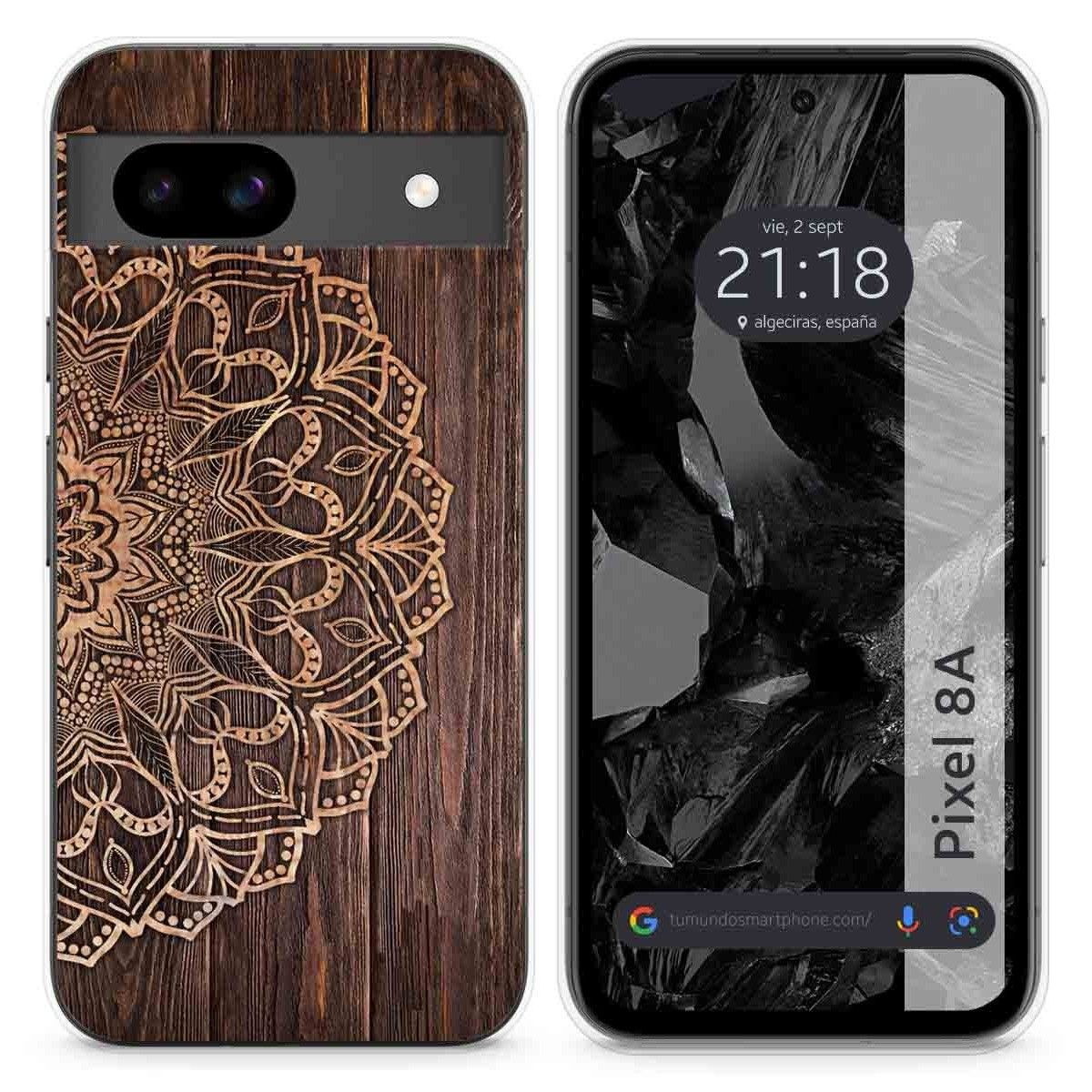 Funda Silicona para Google Pixel 8a 5G diseño Madera 06 Dibujos