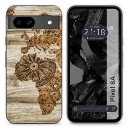 Funda Silicona para Google Pixel 8a 5G diseño Madera 07 Dibujos