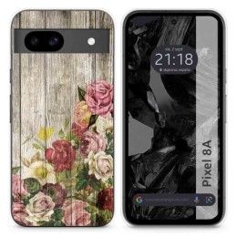 Funda Silicona para Google Pixel 8a 5G diseño Madera 08 Dibujos