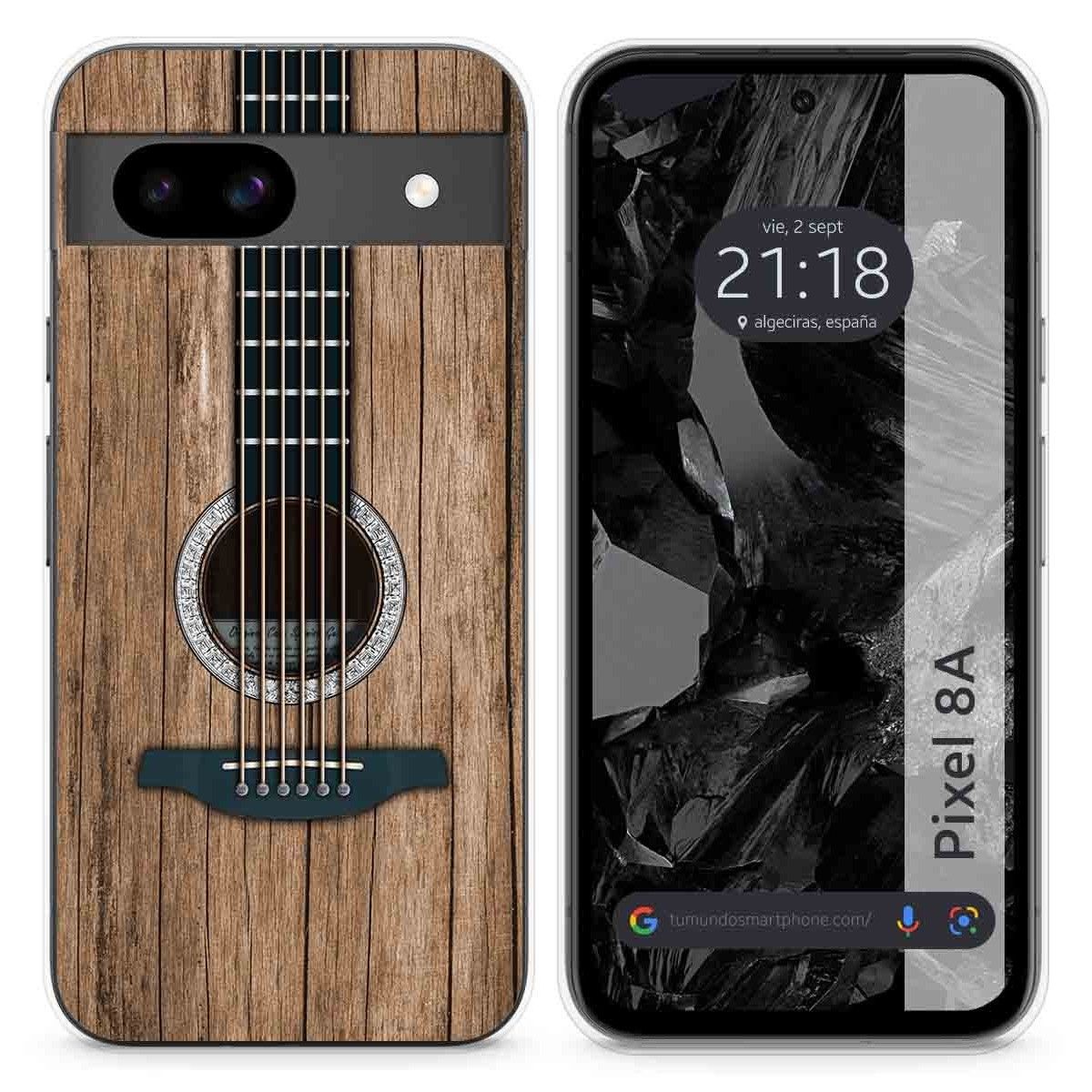 Funda Silicona para Google Pixel 8a 5G diseño Madera 11 Dibujos