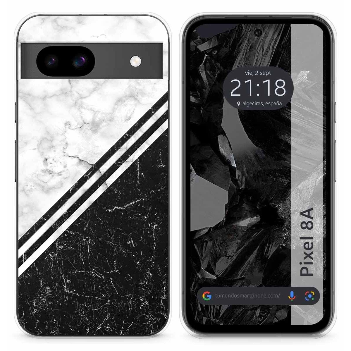 Funda Silicona para Google Pixel 8a 5G diseño Mármol 01 Dibujos