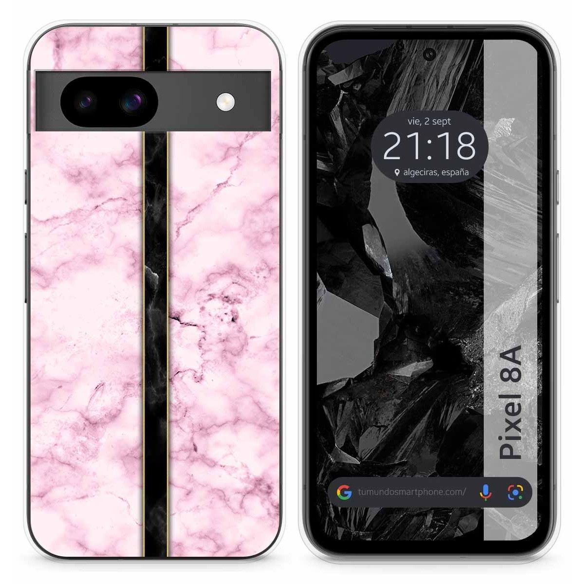 Funda Silicona para Google Pixel 8a 5G diseño Mármol 04 Dibujos