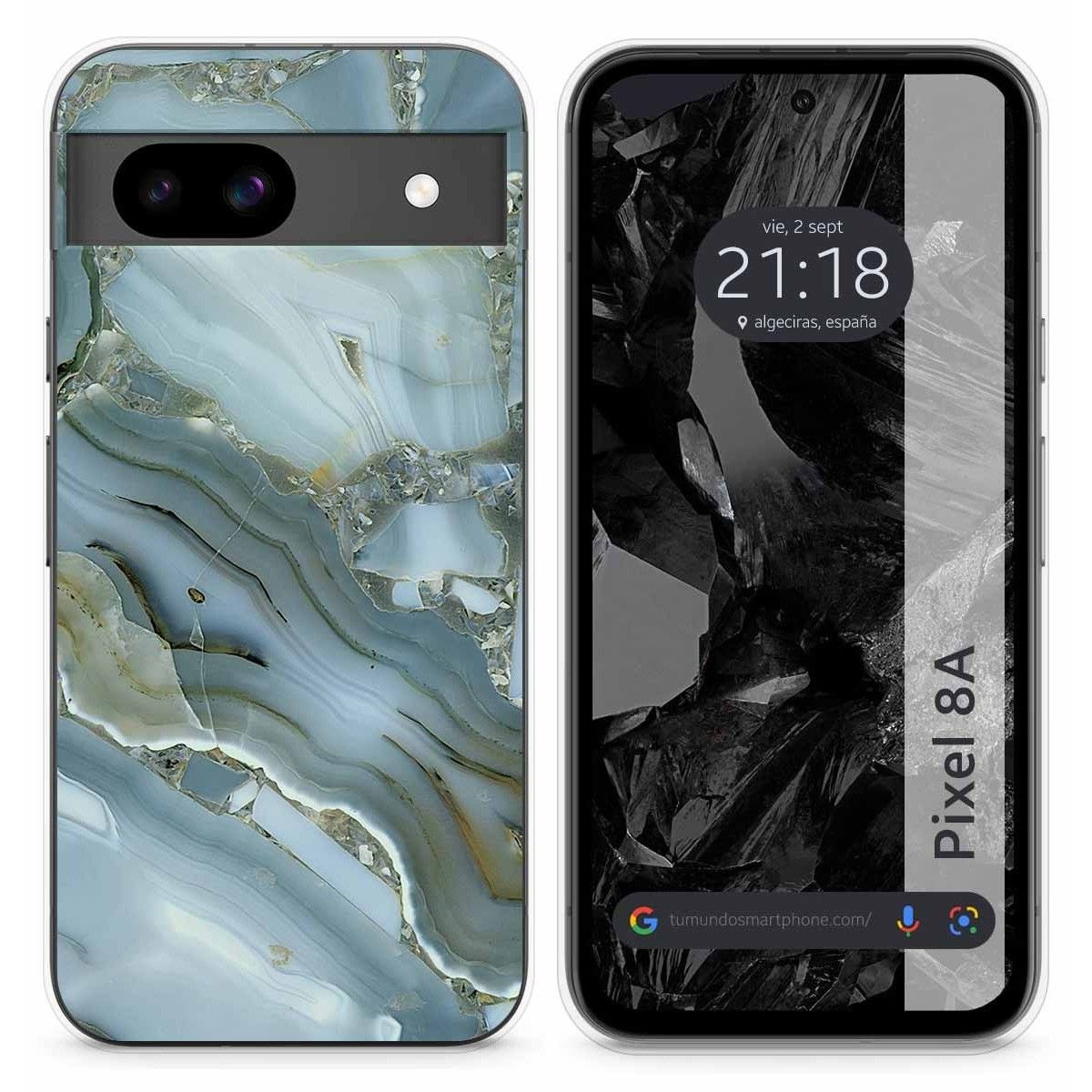 Funda Silicona para Google Pixel 8a 5G diseño Mármol 09 Dibujos