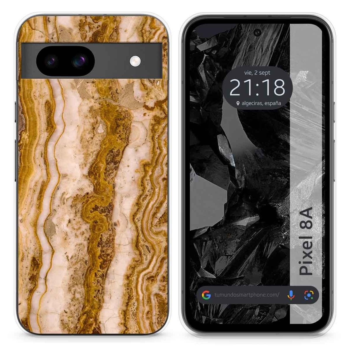 Funda Silicona para Google Pixel 8a 5G diseño Mármol 10 Dibujos