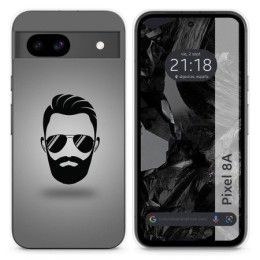 Funda Silicona para Google Pixel 8a 5G diseño Barba Dibujos