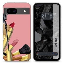 Funda Silicona para Google Pixel 8a 5G diseño Brochas Dibujos