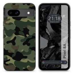 Funda Silicona para Google Pixel 8a 5G diseño Camuflaje Dibujos