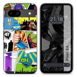 Funda Silicona para Google Pixel 8a 5G diseño Comic Dibujos