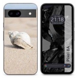 Funda Silicona para Google Pixel 8a 5G diseño Concha Dibujos