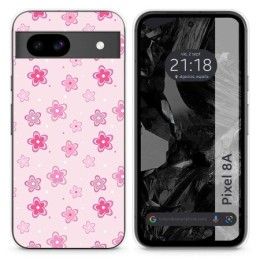 Funda Silicona para Google Pixel 8a 5G diseño Flores Dibujos