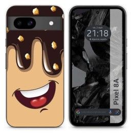 Funda Silicona para Google Pixel 8a 5G diseño Helado Chocolate Dibujos