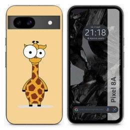 Funda Silicona para Google Pixel 8a 5G diseño Jirafa Dibujos