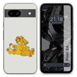 Funda Silicona para Google Pixel 8a 5G diseño Leones Dibujos