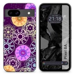 Funda Silicona para Google Pixel 8a 5G diseño Radial Dibujos