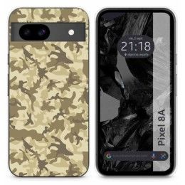 Funda Silicona para Google Pixel 8a 5G diseño Sand Camuflaje Dibujos
