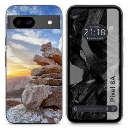 Funda Silicona para Google Pixel 8a 5G diseño Sunset Dibujos