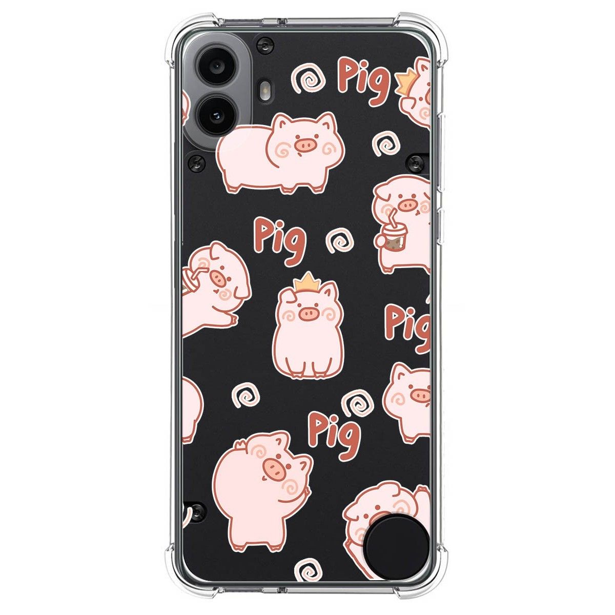 Funda Silicona Antigolpes para Nothing CMF Phone 1 diseño Cerdos Dibujos