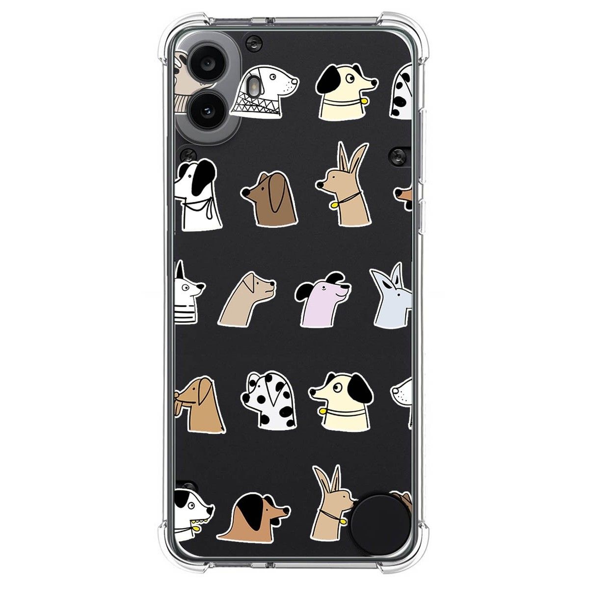 Funda Silicona Antigolpes para Nothing CMF Phone 1 diseño Perros Dibujos