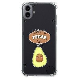 Funda Silicona Antigolpes para Nothing CMF Phone 1 diseño Vegan Life Dibujos
