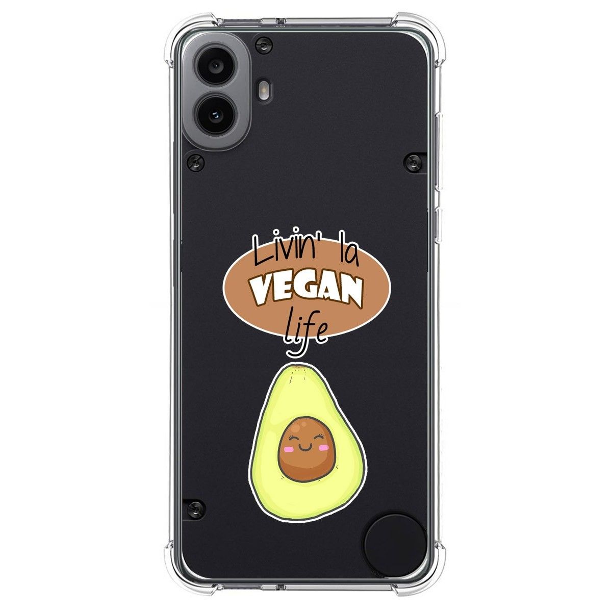 Funda Silicona Antigolpes para Nothing CMF Phone 1 diseño Vegan Life Dibujos