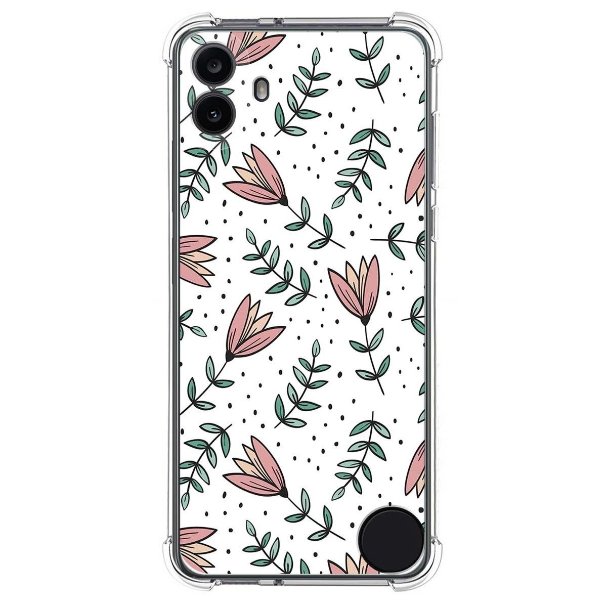 Funda Silicona Antigolpes para Nothing CMF Phone 1 diseño Flores 01 Dibujos