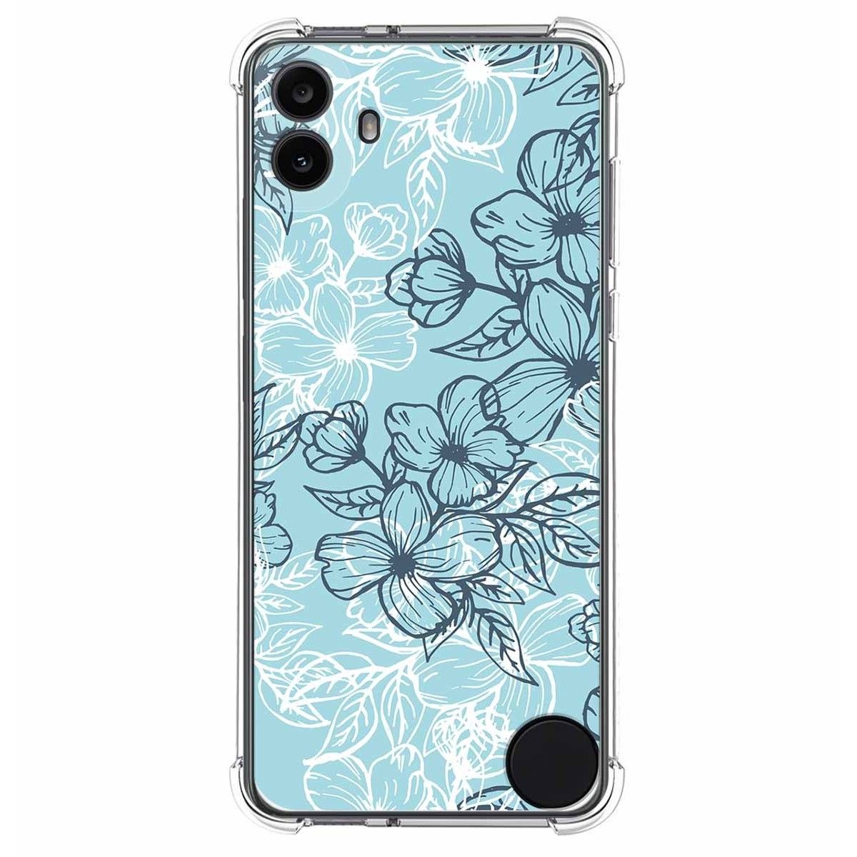 Funda Silicona Antigolpes para Nothing CMF Phone 1 diseño Flores 03 Dibujos