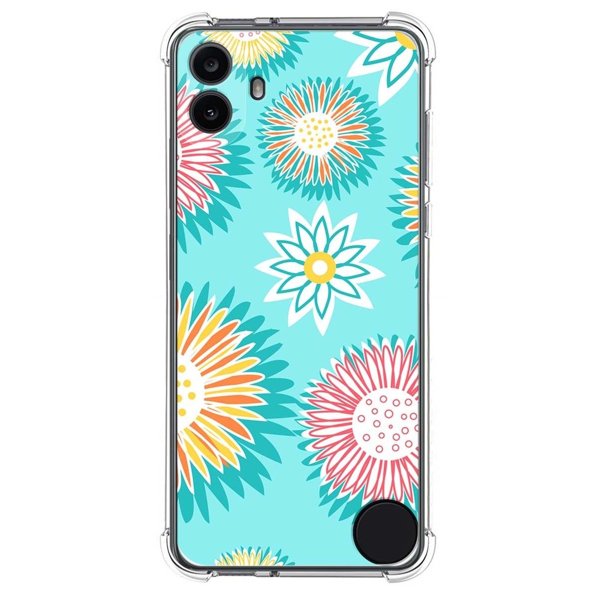 Funda Silicona Antigolpes para Nothing CMF Phone 1 diseño Flores 05 Dibujos