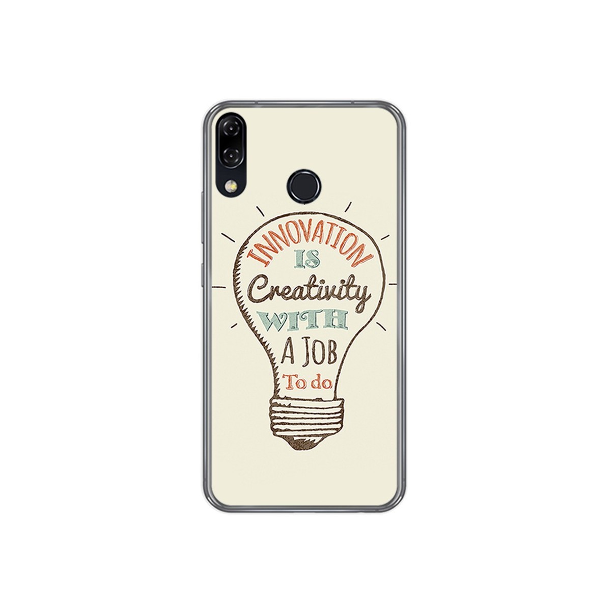 Funda Gel Tpu para Asus Zenfone 5 Ze620Kl Diseño Creativity Dibujos