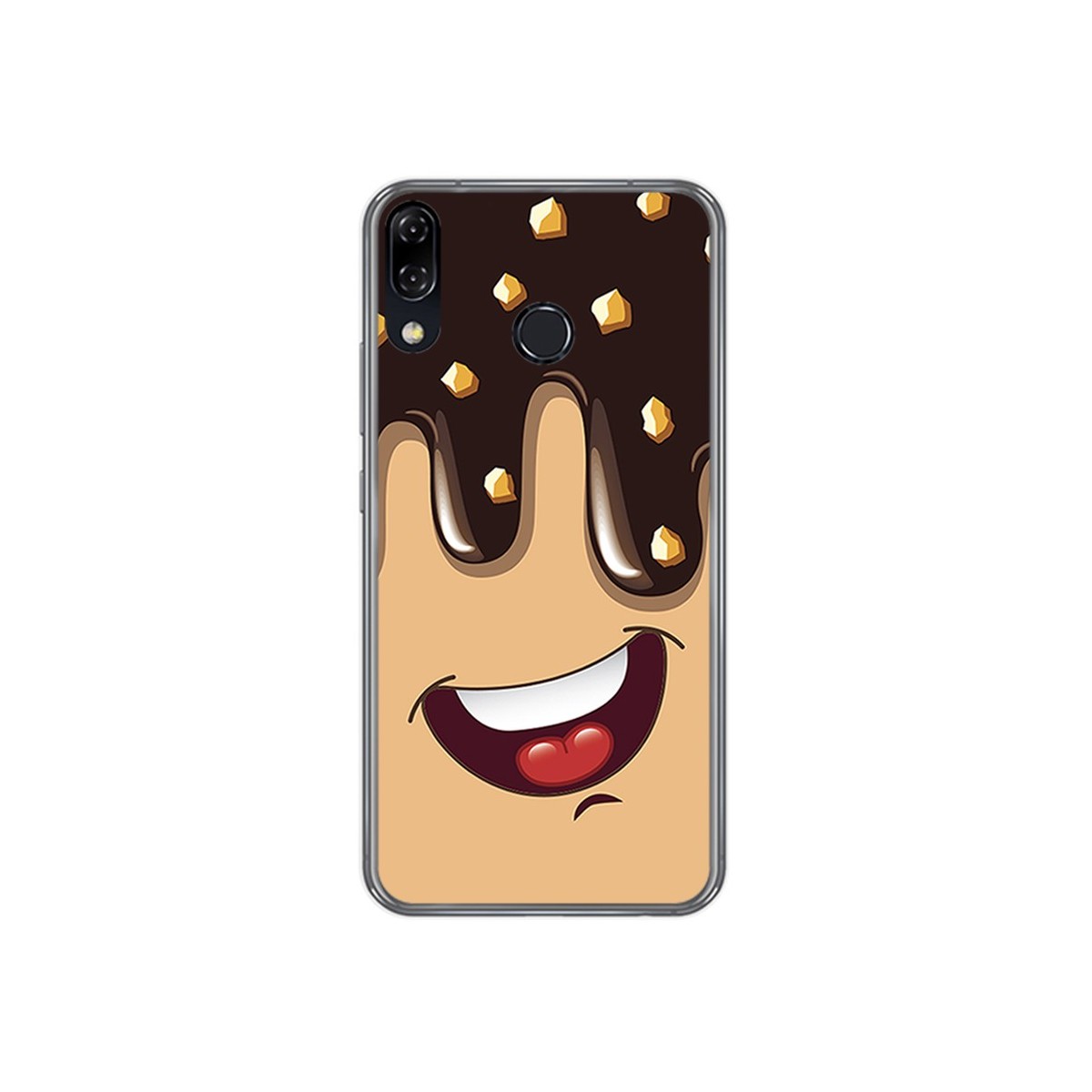 Funda Gel Tpu para Asus Zenfone 5 Ze620Kl Diseño Helado Chocolate Dibujos