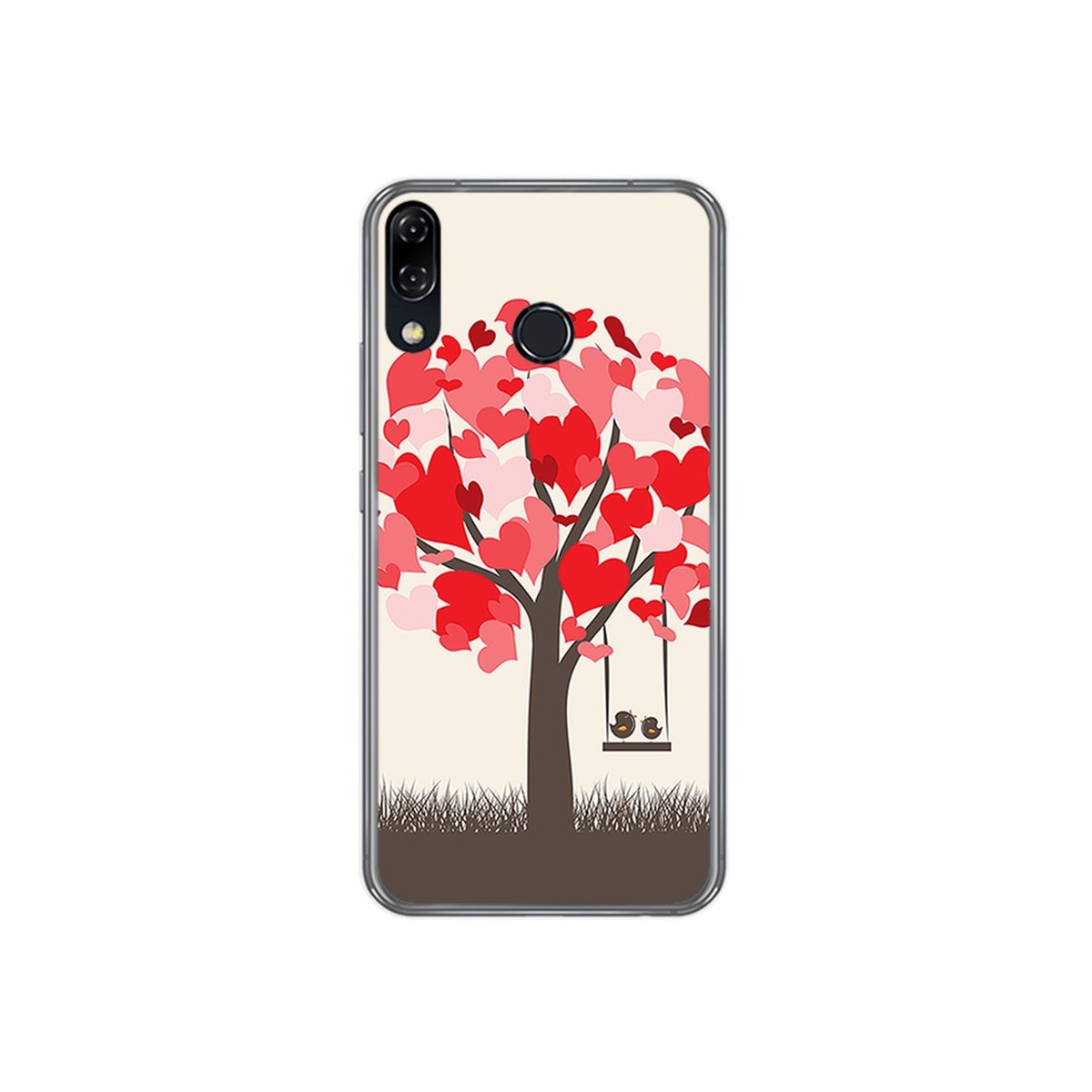 Funda Gel Tpu para Asus Zenfone 5 Ze620Kl Diseño Pajaritos Dibujos