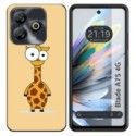 Funda Silicona para Zte Blade A75 4G diseño Jirafa Dibujos
