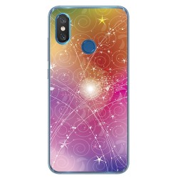 Funda Gel Tpu para Xiaomi Mi 8 Diseño Abstracto Dibujos