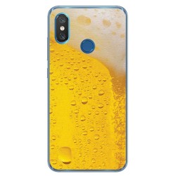 Funda Gel Tpu para Xiaomi Mi 8 Diseño Cerveza Dibujos