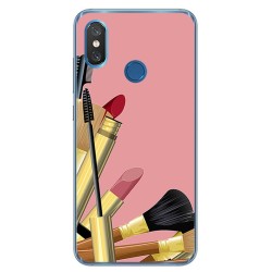 Funda Gel Tpu para Xiaomi Mi 8 Diseño Brochas Dibujos
