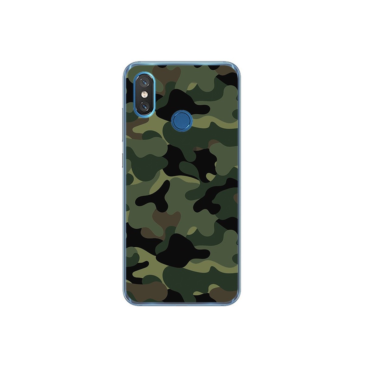 Funda Gel Tpu para Xiaomi Mi 8 Diseño Camuflaje Dibujos