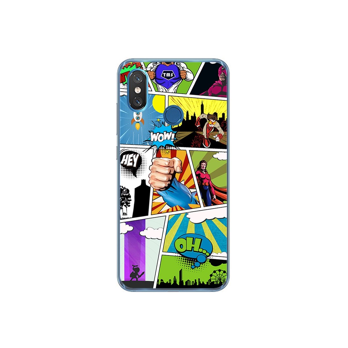 Funda Gel Tpu para Xiaomi Mi 8 Diseño Comic Dibujos