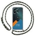 Personaliza tu Funda Colgante Transparente para Vivo Y28 4G con Cordon Verde / Dorado Dibujo Personalizada