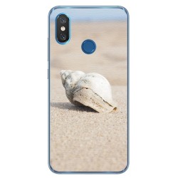 Funda Gel Tpu para Xiaomi Mi 8 Diseño Concha Dibujos