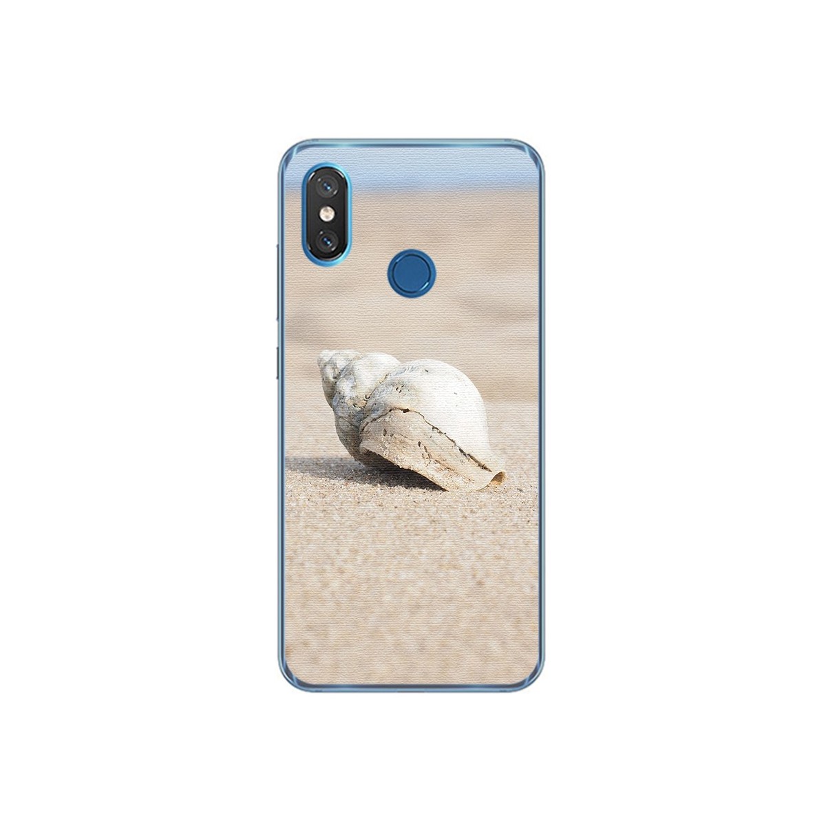 Funda Gel Tpu para Xiaomi Mi 8 Diseño Concha Dibujos