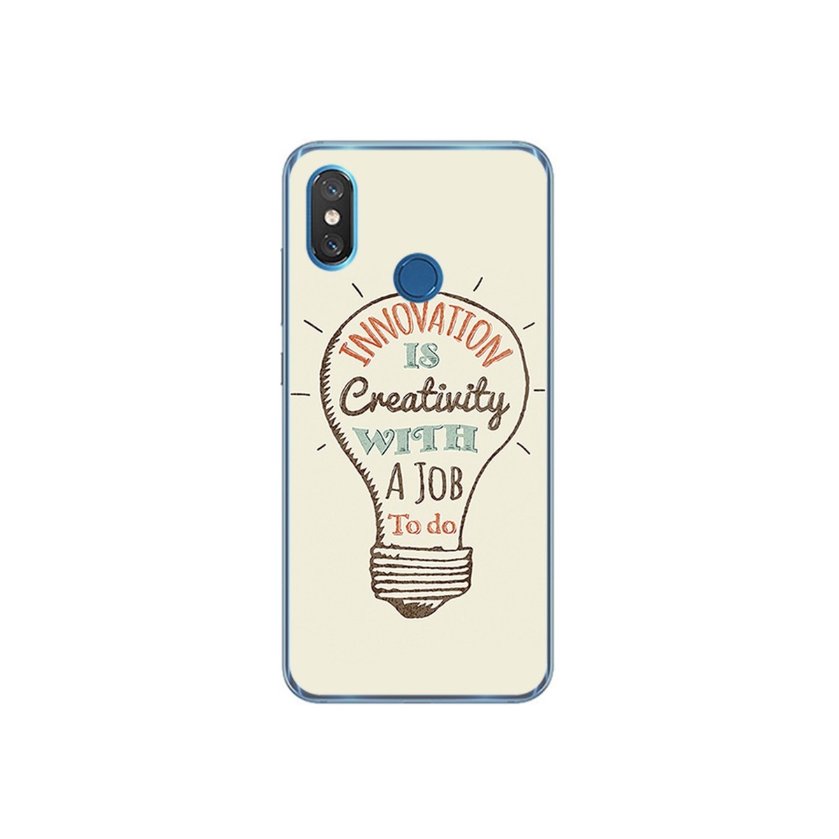 Funda Gel Tpu para Xiaomi Mi 8 Diseño Creativity Dibujos