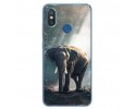 Funda Gel Tpu para Xiaomi Mi 8 Diseño Elefante Dibujos
